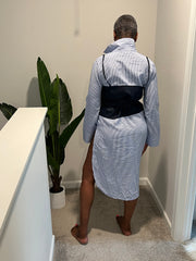 Long Tank Denim Blouse /W Belt